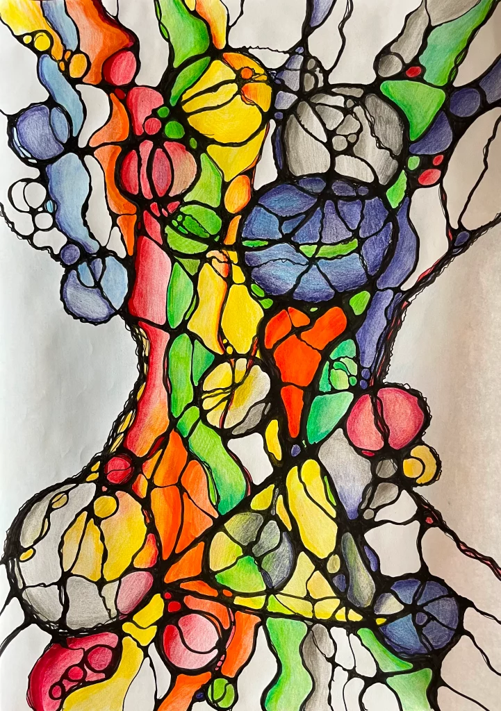 Neurografischer Baum des Glückes